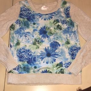 Girls Justice sequin sweater